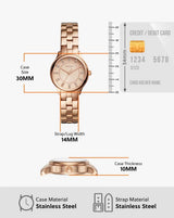 Reloj Fossil Sophisticate de dama Banda de metal 30 mm