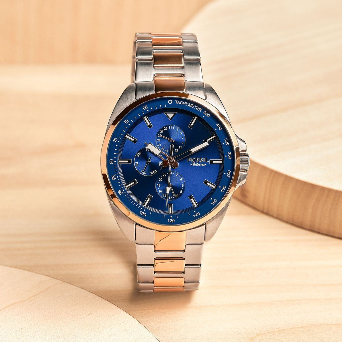 Fossil Autocross Reloj para Caballero Pulsera de Metal Análogo
