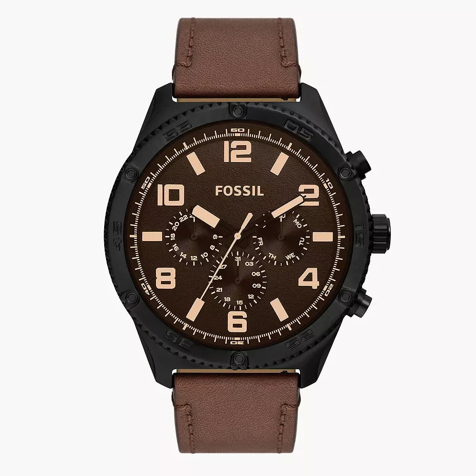 Reloj Fossil Brox de caballero correa de piel
