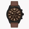 Reloj Fossil Brox de caballero correa de piel