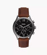 Fossil Fenmore Multifunction Reloj para Hombre Pulsera de Cuero Análogo