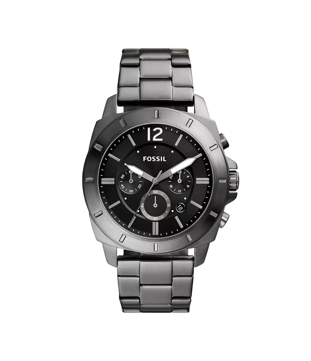 Fossil Privateer Cronógrafo Reloj para Hombre Pulsera de Metal Análogo 45mm