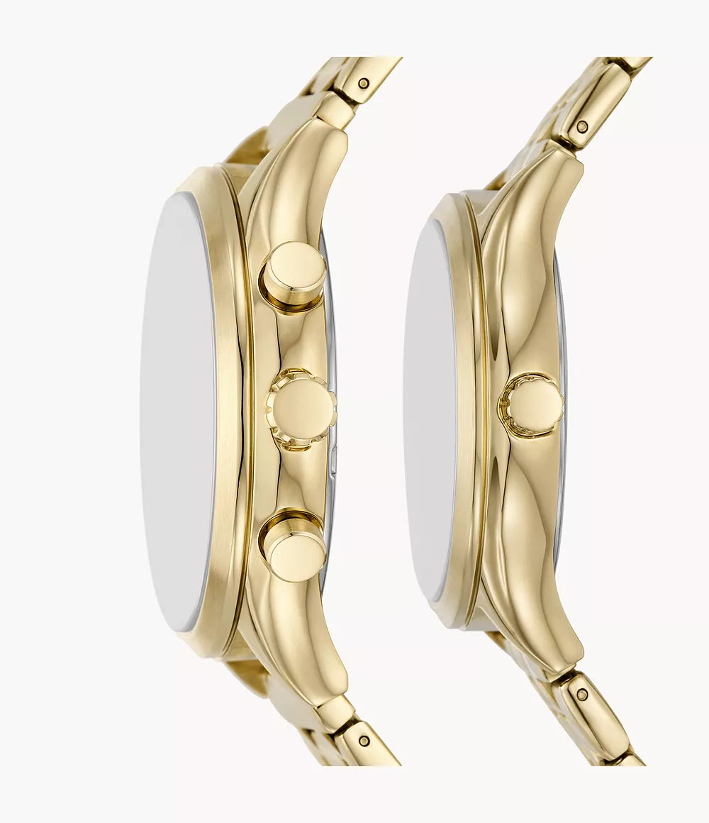BQ2899SET Set de relojes Fossil para pareja pulsera de metal