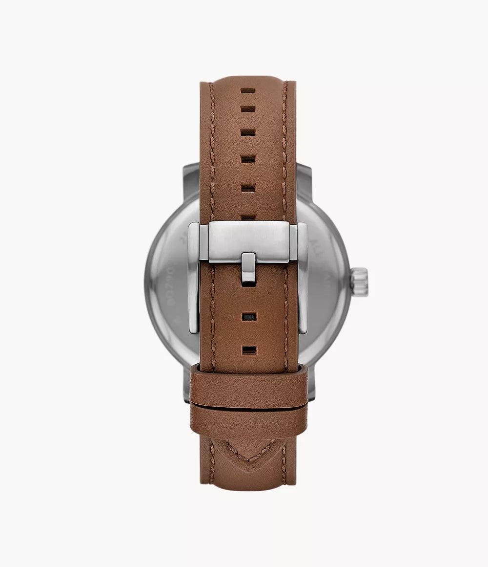 Reloj Fossil Rhett de hombre correa de piel 43 mm