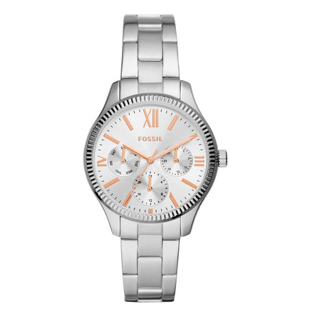 Fossil Rye Reloj Análogo para Mujer Pulsera de Metal