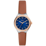 Reloj Fossil Eevie de dama banda de piel 30 mm