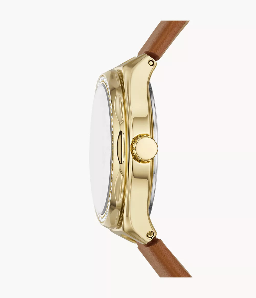 Reloj Fossil Eevie de dama banda de piel 30 mm