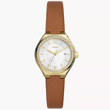 Reloj Fossil Eevie de dama banda de piel 30 mm
