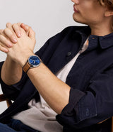 Reloj Fossil Fenmore de caballero pulsera de piel 44 mm