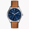 Reloj Fossil Fenmore de caballero pulsera de piel 44 mm
