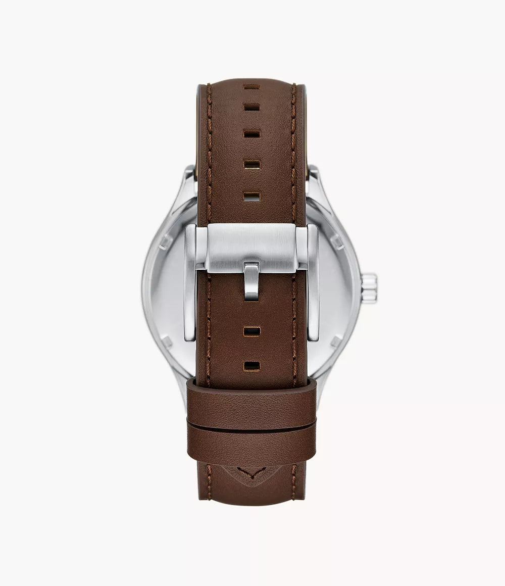 Reloj Fossil Fenmore de caballero pulsera de piel 44 mm
