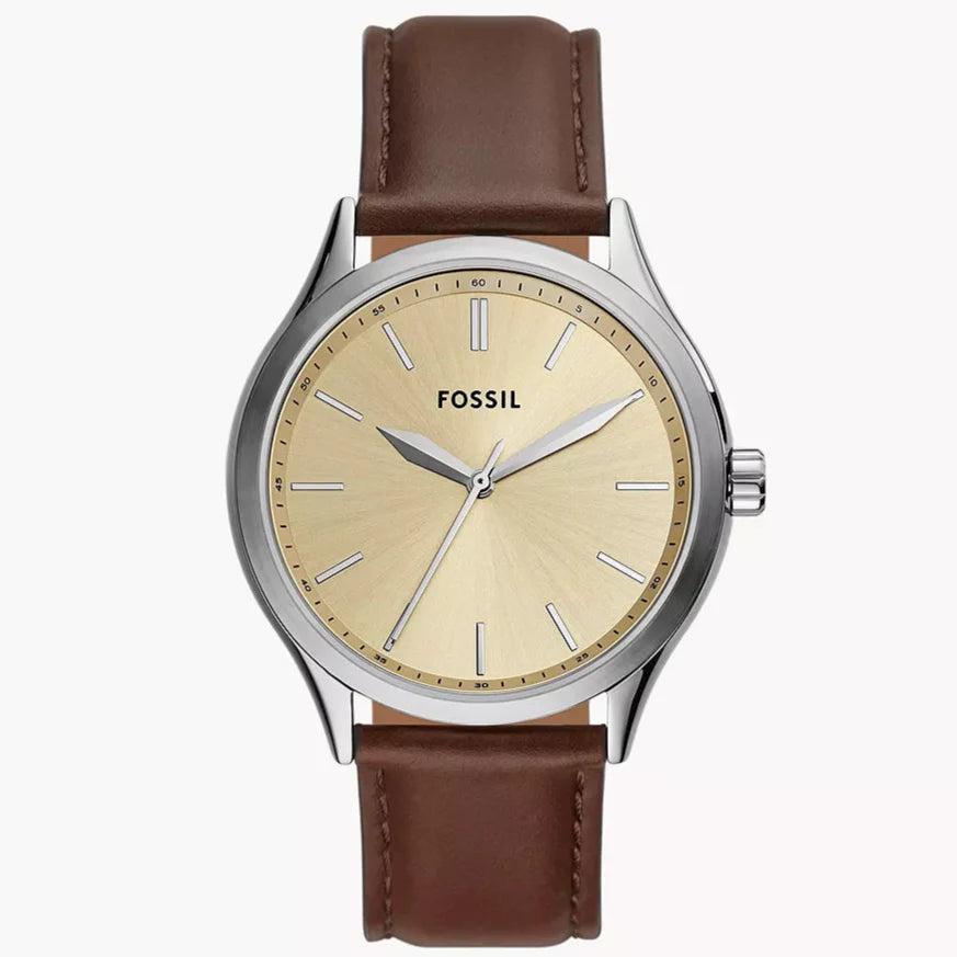 Reloj Fossil Fenmore de caballero pulsera de piel 44 mm