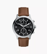 Reloj Fossil Bennett de hombre pulsera de piel 45 mm