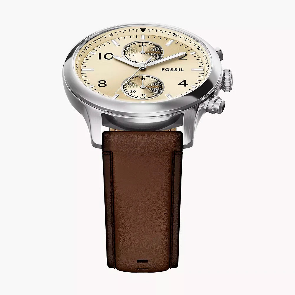 Reloj Fossil Bennett de hombre pulsera de piel 45 mm