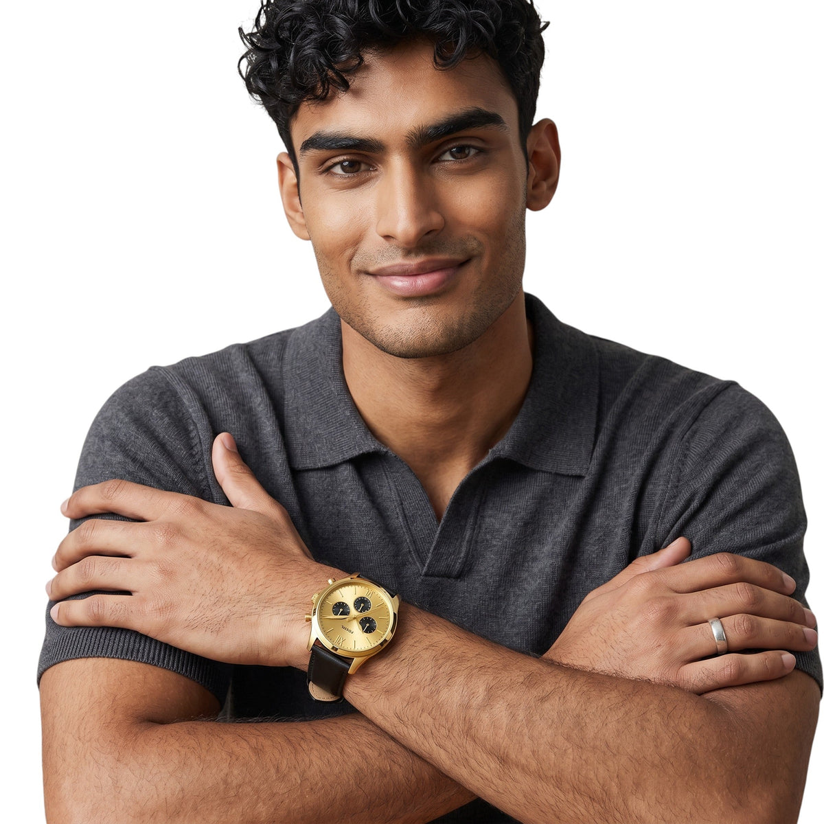 Fossil Fenmore Multifunction Reloj para Hombre Pulsera de Cuero Análogo