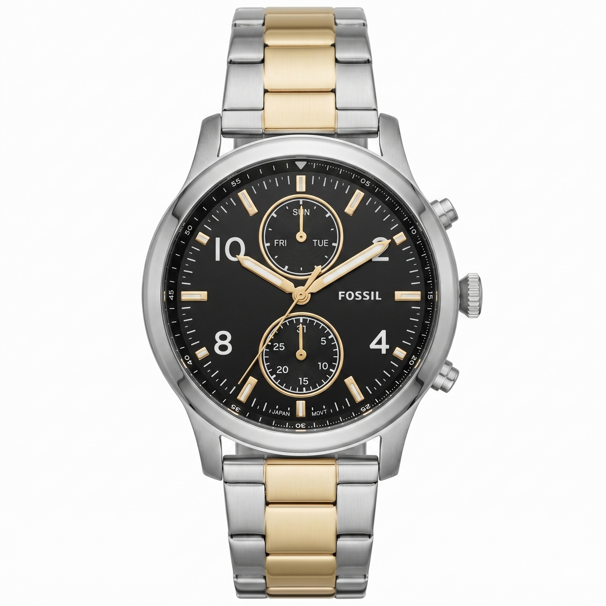 Reloj Fossil Bennett de hombre pulsera de metal 45mm