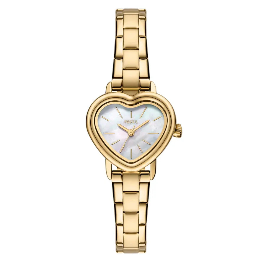 Reloj Fossil Karli Heart de dama pulsera de metal