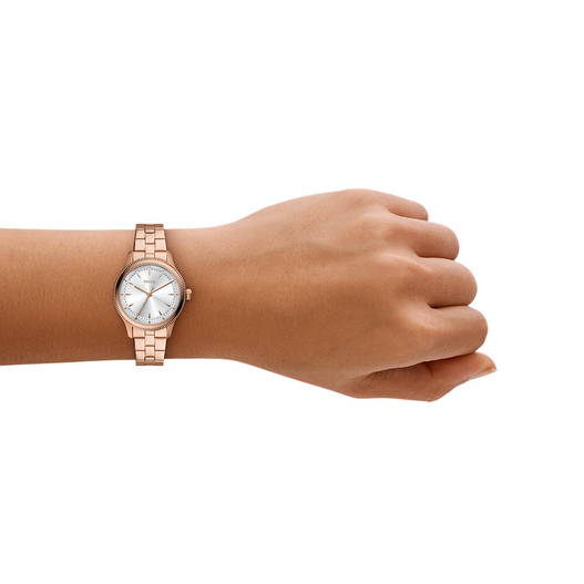 Reloj Fossil Brynn de dama banda de metal 30 mm