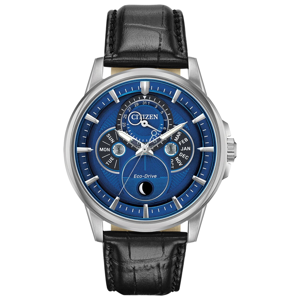 BU0050-02L Reloj Citizen Moonphase Eco-Drive de hombre banda de piel