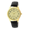 C02A Reloj QQ para Hombre pulsera de Cuero