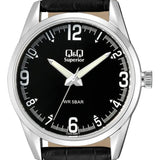 C20A Reloj QQ para Hombre Pulsera de Cuero