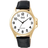 C36A Reloj QQ para Hombre pulsera de Cuero