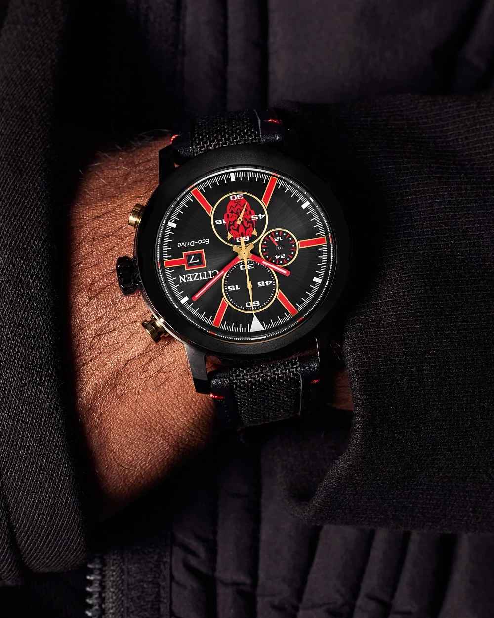 CA0766-02W Reloj Citizen Star Wars Darth Maul Mastermind  de hombre correa de metal