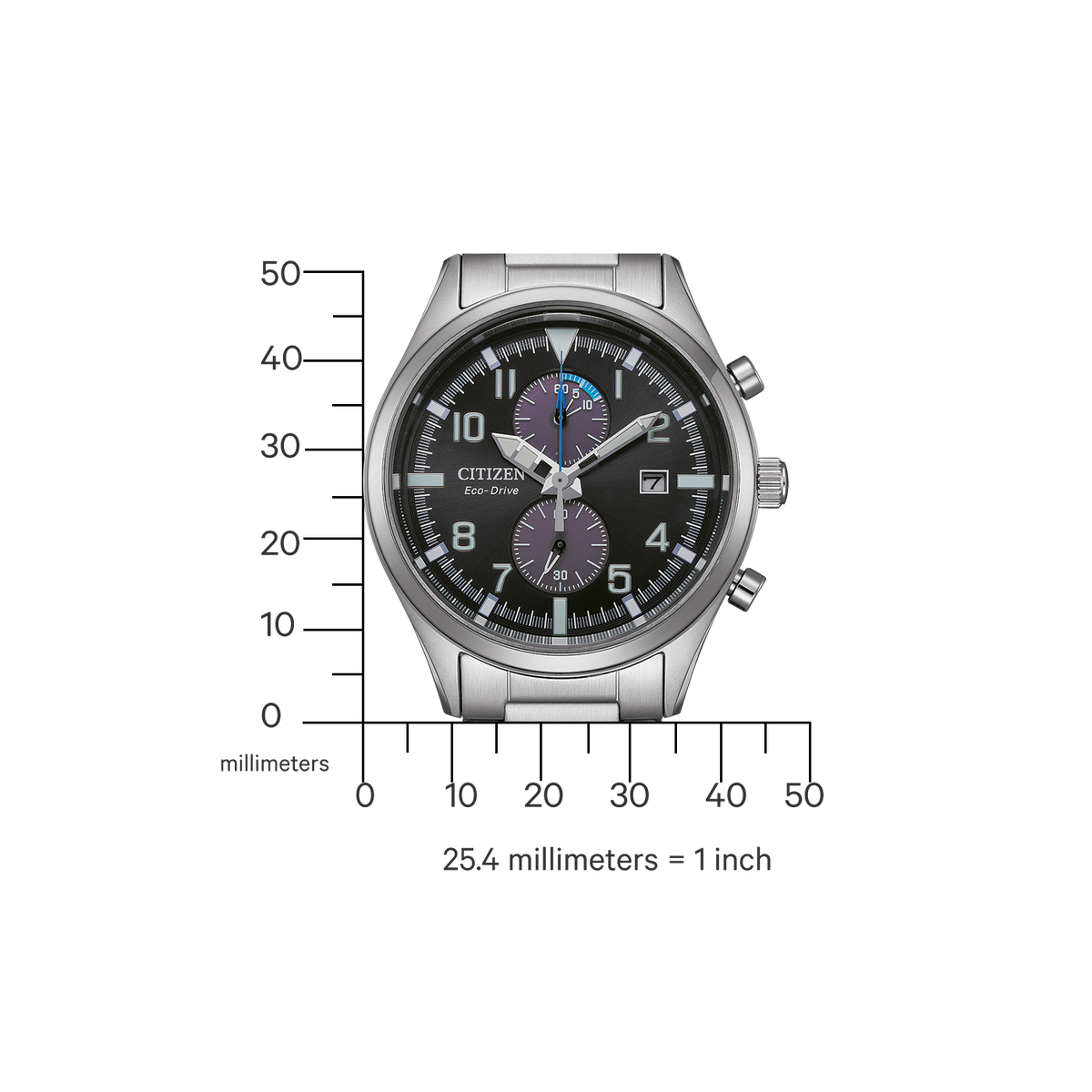 CA7028-81E Reloj Citizen Eco-Drive de caballero pulsera de metal