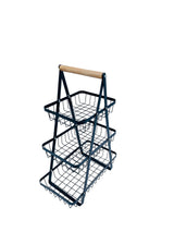 CPZ-3 Frutero de 3 niveles triangular de metal inoxidable