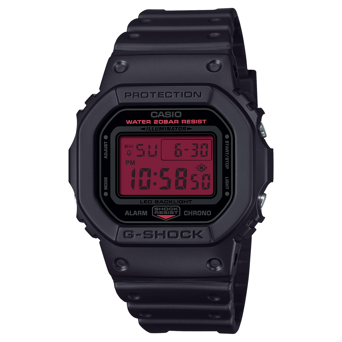 DW-5600 Reloj G-Shock Pulsera de Caucho para Hombre Digital