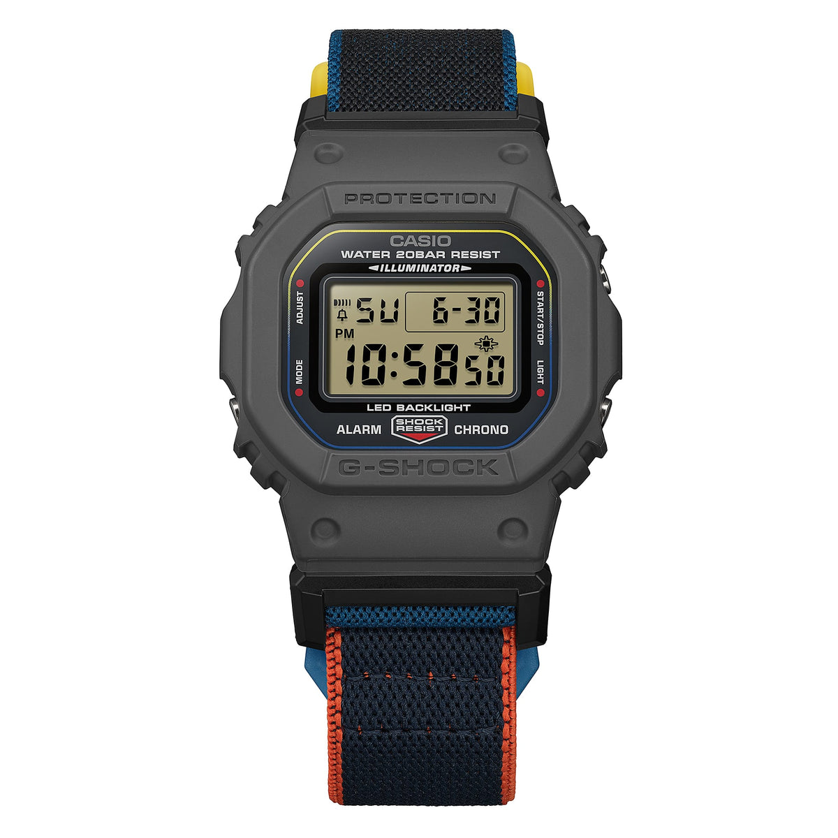 DW-5600MNC Reloj G-Shock de hombre correa de tela