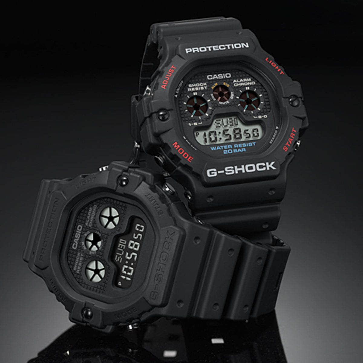 DW-5900 G-Shock Reloj para Hombre Digital Pulsera de Caucho