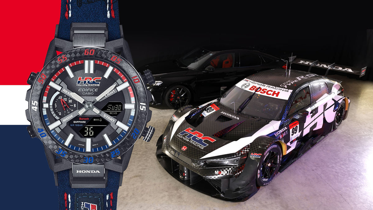 ECB-2000HR-1A Reloj Edifice Honda Racing para caballero correa de tela
