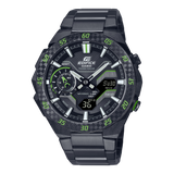 ECB-2200 Edifice Windflow Tough Solar Reloj para Hombre Pulsera de Metal Doble hora Bluetooth