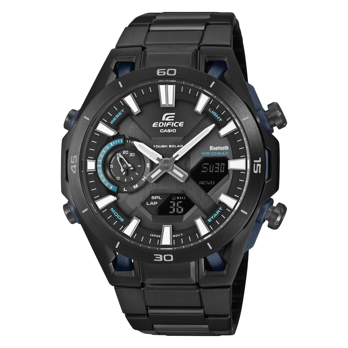 ECB-2300D Reloj Edifice Sospencione de hombre correa de metal