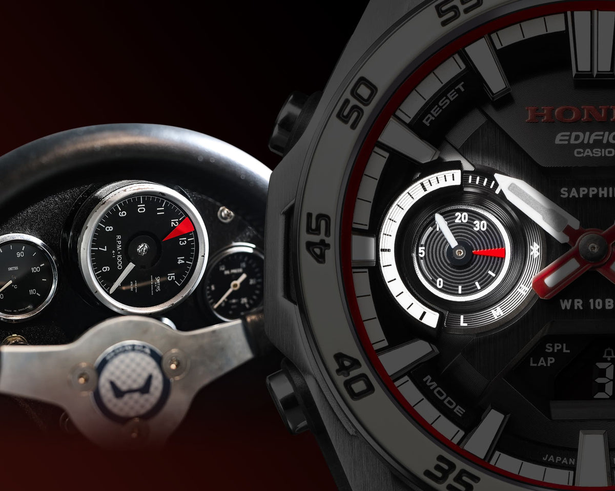ECB-2300HR-1A Reloj Edifice Sospensione de hombre banda de piel