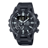 ECB-40 Edifice Reloj Doble Hora de Acero Inoxidable para Hombre con Bluetooth
