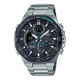 ECB-950 Edifice Reloj Doble hora Pulsera de Metal para Hombre