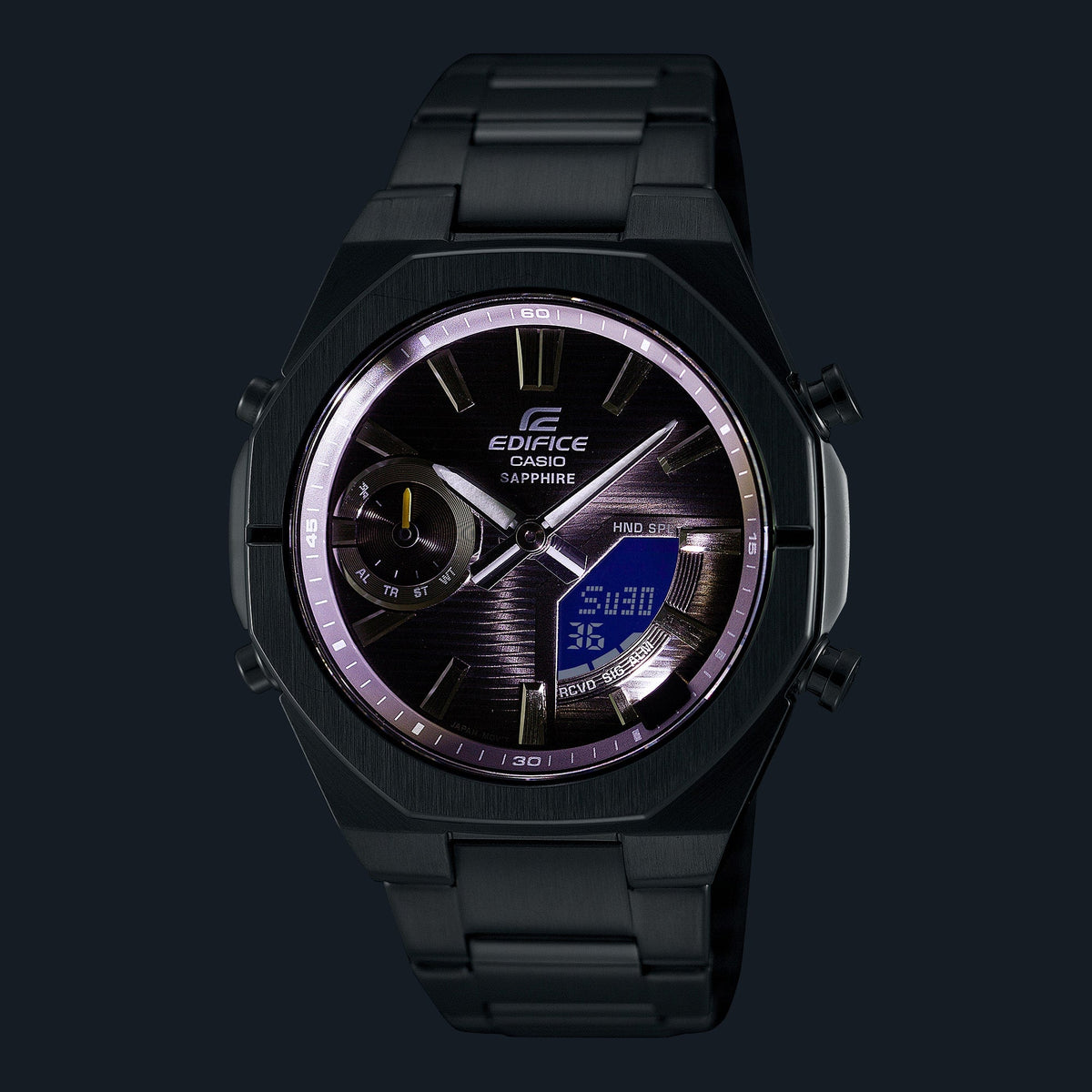 ECB-S10 Reloj Edifice de hombre correa de metal