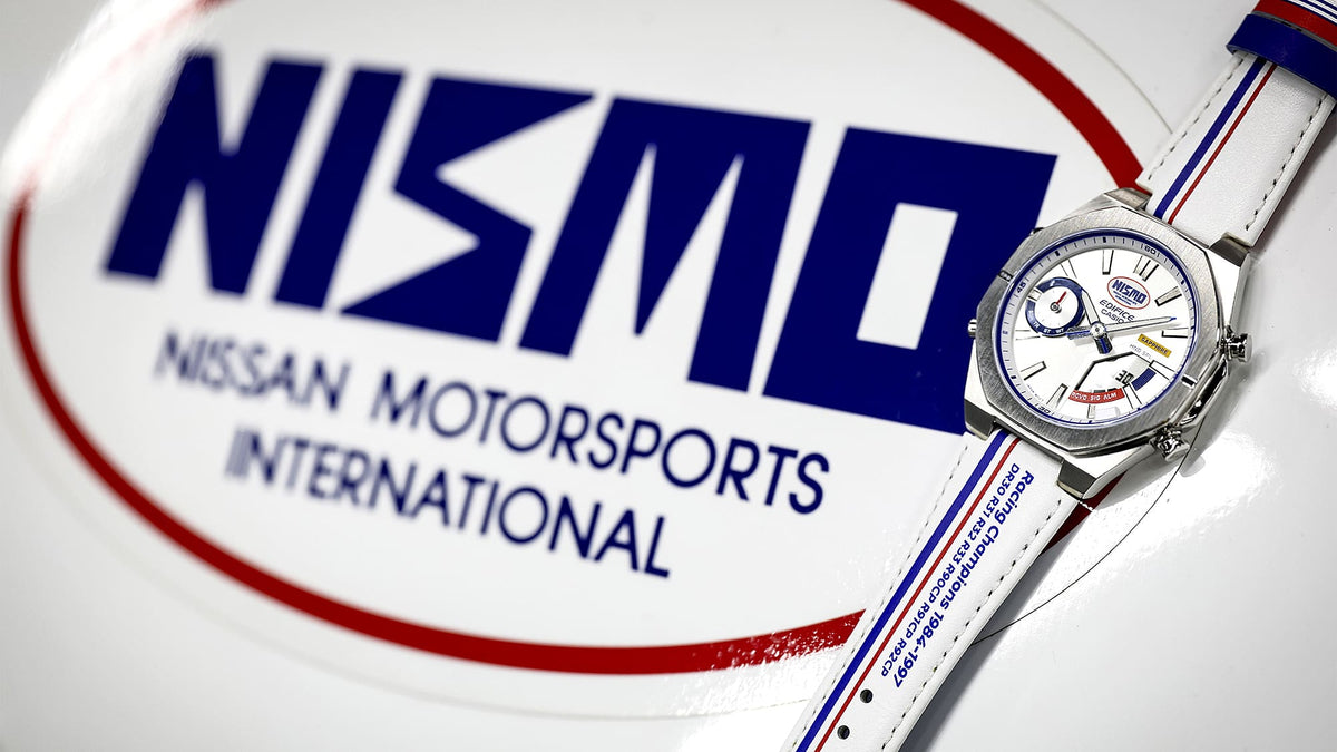 ECB-S10NIS-7A Reloj Edifice Nismo de hombre banda de piel