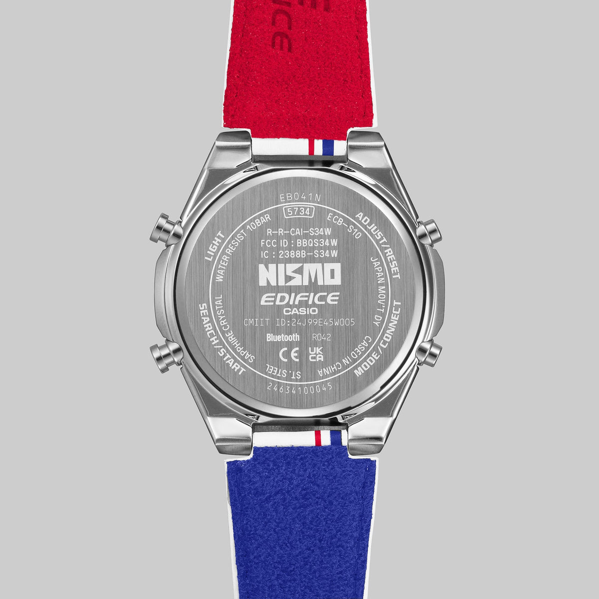 ECB-S10NIS-7A Reloj Edifice Nismo de hombre banda de piel