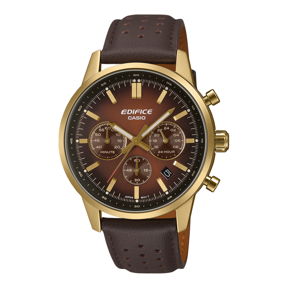 EFR-575 Reloj Edifice de caballero banda de piel