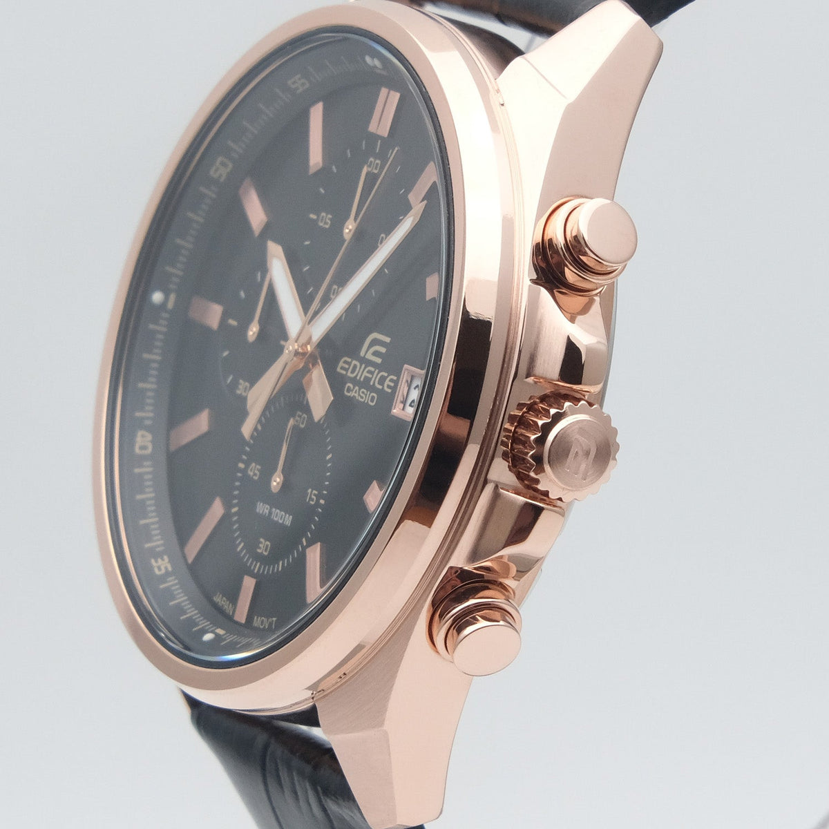 EFV-610 Reloj Edifice de hombre pulsera de cuero 49 mm