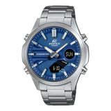 EFV-C120 Reloj Edifice Para Caballero Doble hora pulsera de metal 10 años de batería