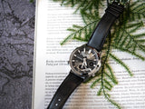 EFV-C120 Reloj Edifice Para Caballero Doble hora pulsera de cuero