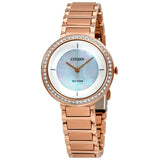 EM0483-54D Reloj Citizen Silhouette Crystal de dama banda de metal