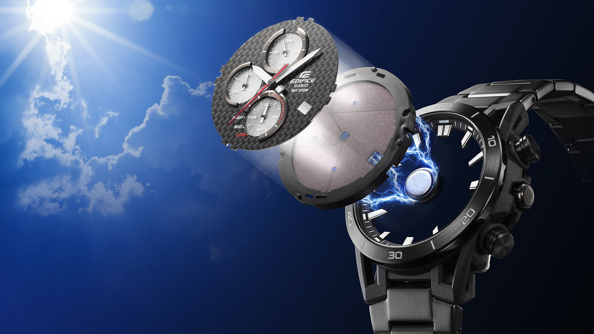EQS-950 Reloj Edifice para caballero pulsera de metal de caballero