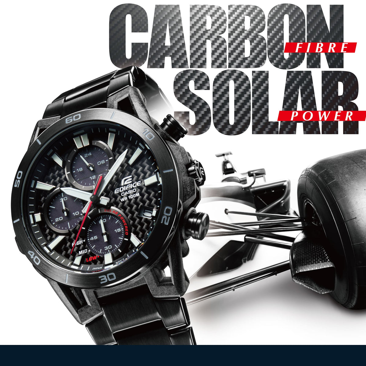 EQS-950 Reloj Edifice para caballero pulsera de metal de caballero