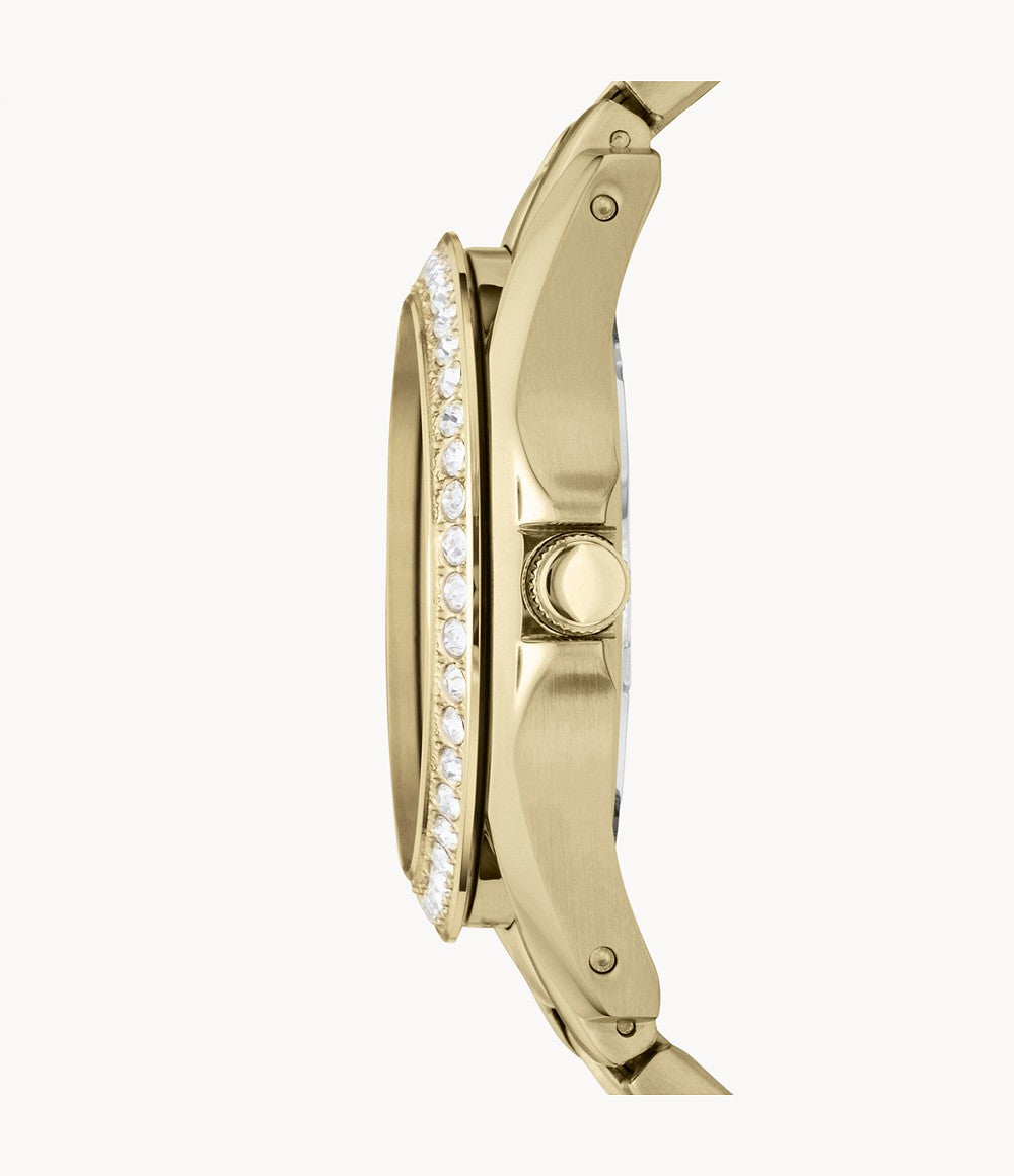 Reloj Fossil Riley de dama correa de acero inoxidable 38 mm