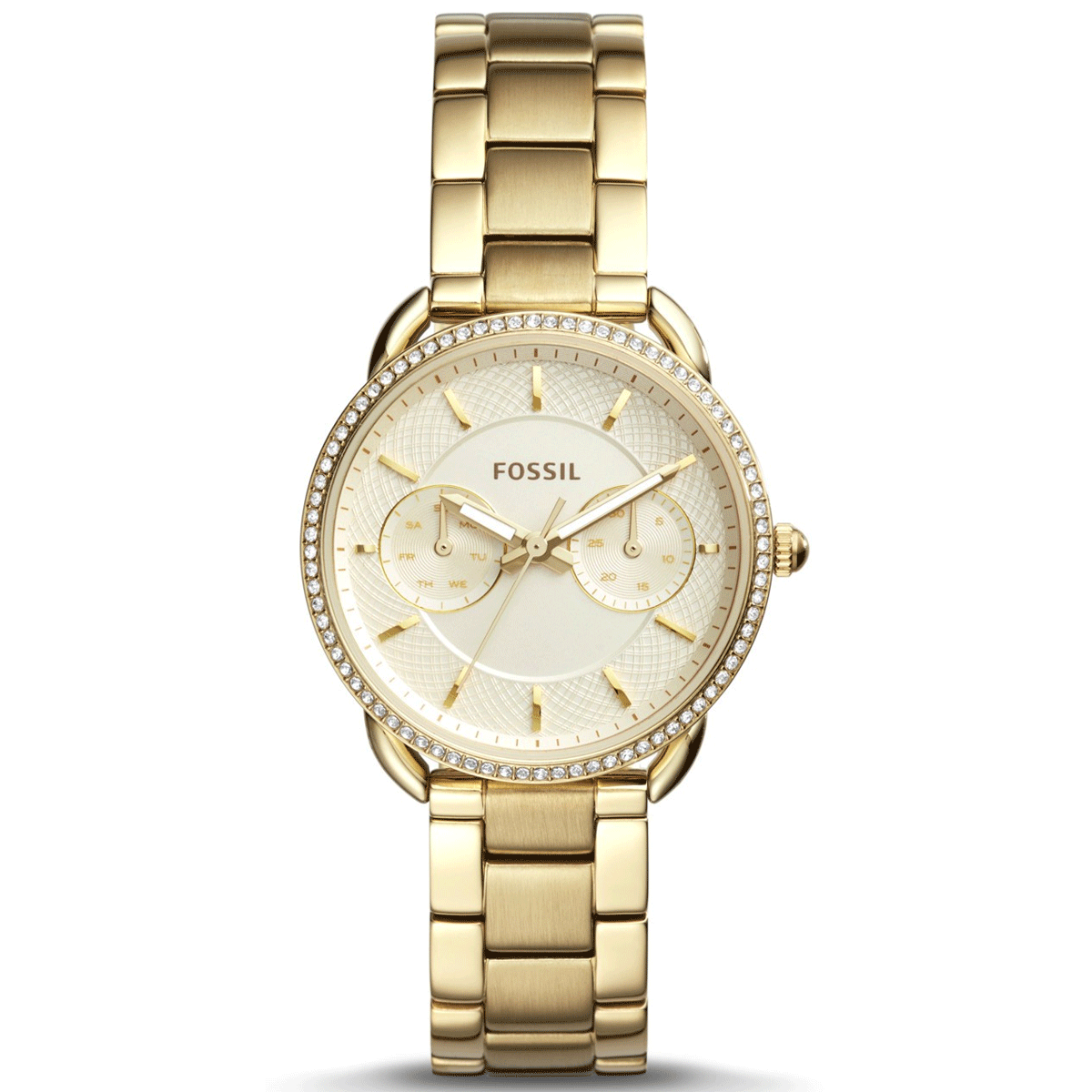 Reloj Fossil Tailor de dama correa de acero inoxidable